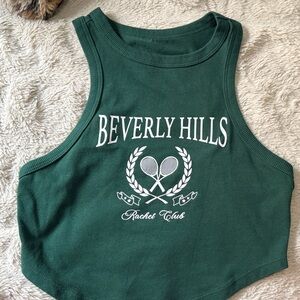 Wild Fable Green Beverly Hills Tank Top